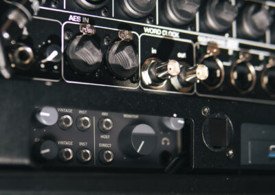 Close up picture on a sound card